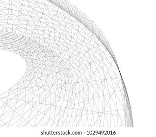 Architectural drawing. Geometric background