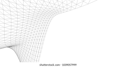 Architectural drawing. Geometric background