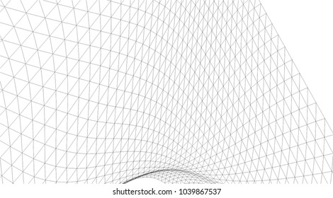 Architectural drawing. Geometric background