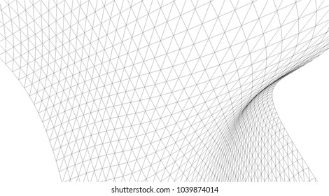 Architectural drawing. Geometric background