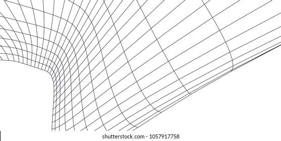 Architectural drawing. Geometric background