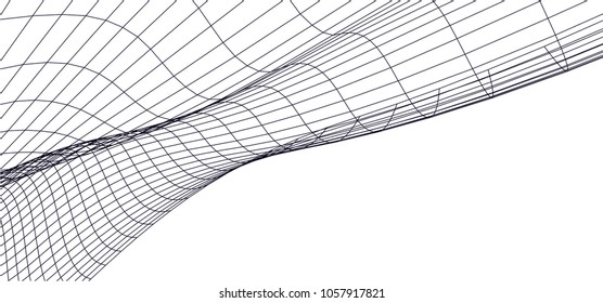 Architectural drawing. Geometric background