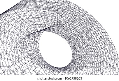 Architectural drawing. Geometric background