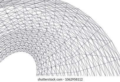 Architectural drawing. Geometric background