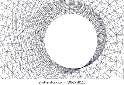 Architectural drawing. Geometric background