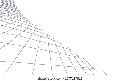 Architectural drawing. Geometric background