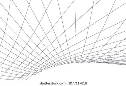 Architectural drawing. Geometric background