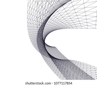 Architectural drawing. Geometric background