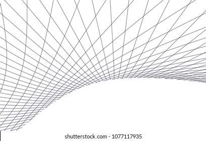 Architectural drawing. Geometric background
