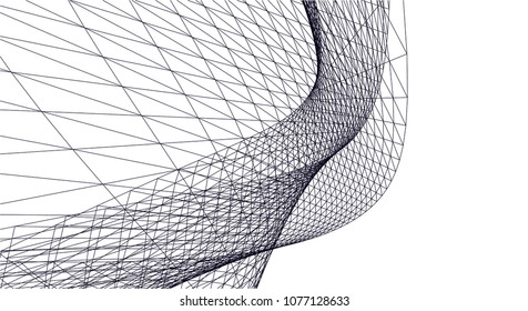 Architectural drawing. Geometric background