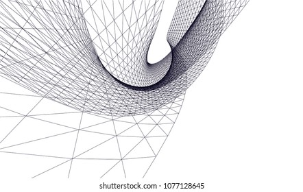 Architectural drawing. Geometric background