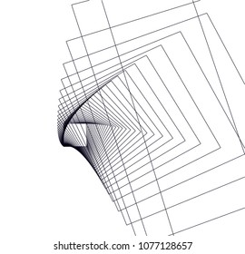 Architectural drawing. Geometric background