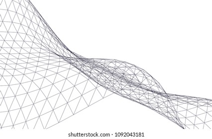 Architectural drawing. Geometric background