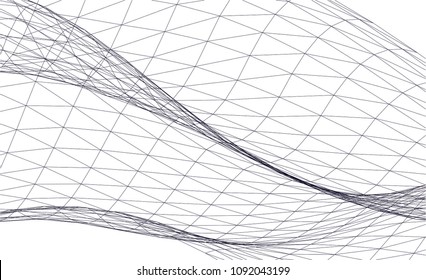 Architectural drawing. Geometric background