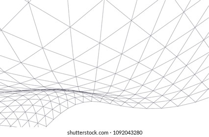 Architectural drawing. Geometric background