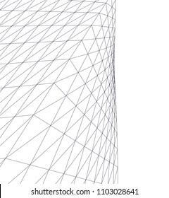 Architectural drawing. Geometric background