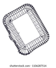 Architectural drawing. Geometric background