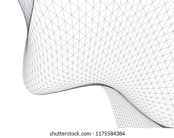 Architectural drawing. Geometric background 