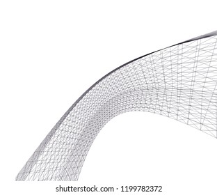 Architectural drawing. Geometric background