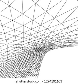 Architectural drawing. Geometric background