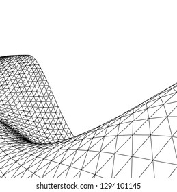 Architectural drawing. Geometric background