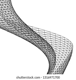 Architectural drawing. Geometric background
