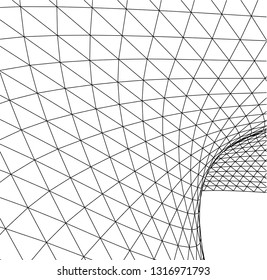 Architectural drawing. Geometric background
