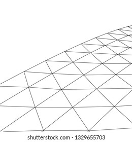 Architectural drawing. Geometric background