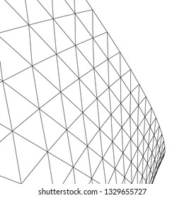 Architectural drawing. Geometric background