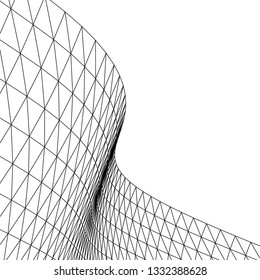 Architectural drawing. Geometric background