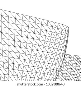 Architectural drawing. Geometric background