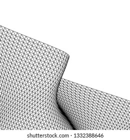 Architectural drawing. Geometric background