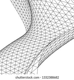 Architectural drawing. Geometric background
