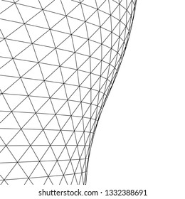 Architectural drawing. Geometric background