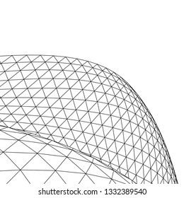 Architectural drawing. Geometric background