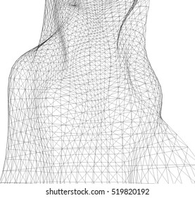 Architectural drawing. Geometric background