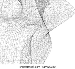 Architectural drawing. Geometric background