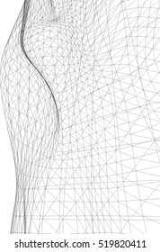 Architectural drawing. Geometric background