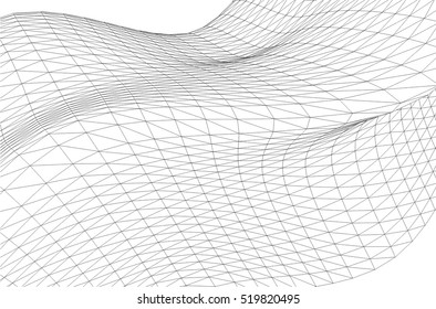 Architectural drawing. Geometric background