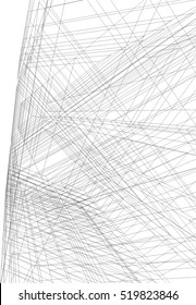 Architectural drawing. Geometric background