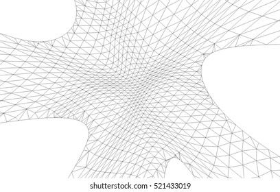 Architectural drawing. Geometric background