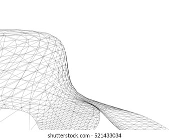 Architectural drawing. Geometric background