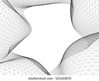 Architectural drawing. Geometric background