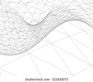 Architectural drawing. Geometric background