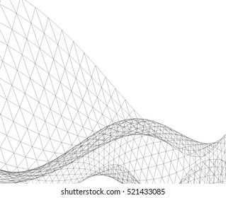 Architectural drawing. Geometric background