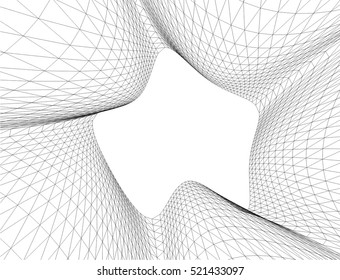 Architectural drawing. Geometric background