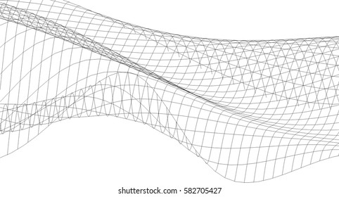 Architectural drawing. Geometric background