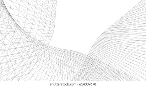 Architectural drawing. Geometric background
