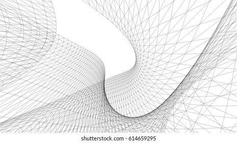 Architectural drawing. Geometric background