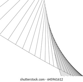 Architectural drawing. Geometric background